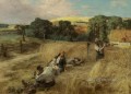 A Rest from the Harvest rural scenes peasant Leon Augustin Lhermitte